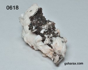 سنگ دکوری کلکسیونی باریت با همرشدی کوارتز