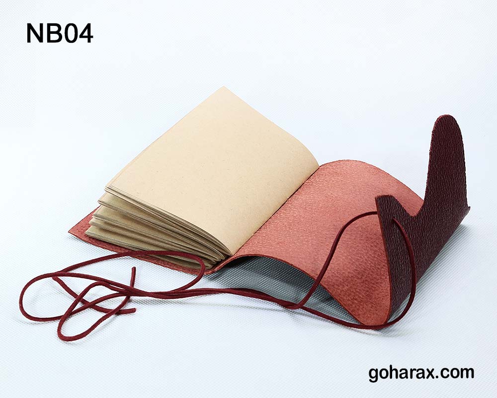 nb04c دفتر چرم دست ساز