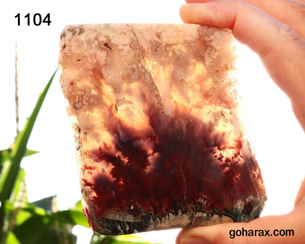 1104c سنگ زینتی عقیق شجر پاییزه