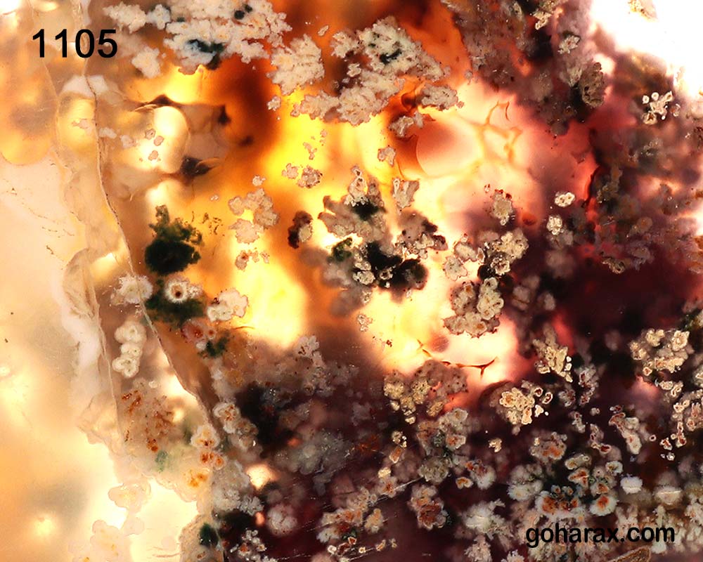 1105d سنگ زینتی عقیق شجر بهاره