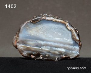 سنگ زینتی عقیق با رشد کریستال کوارتز