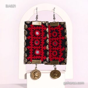 گوشواره سوزن دوزی بلوچی دست ساز