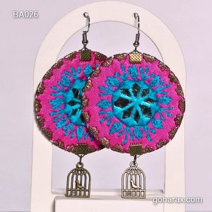 گوشواره سوزن دوزی بلوچی دست ساز