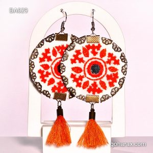 گوشواره سوزن دوزی بلوچی دست ساز