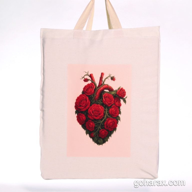توت بگ طرح قلب رزی - Rose Heart