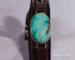 دستبند چرم فیروزه