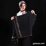 شال یوگا و مدیتیشن پنبه‌ای | ابعاد 120×240 سانتیمتر | مشکی رنگ | طرح حاشیه سفید مشکی | مناسب برای شاواسانا، مراقبه، سفر و استفاده روزمره | ضد حساسیت و قابل شستشو - تصویر 2
